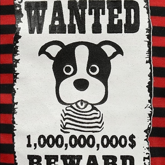 XS Doggy Dolly red and black t-shirt - Picture 3 of 5